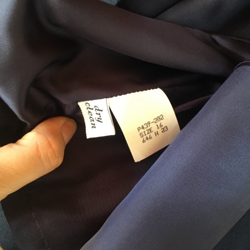 Petite Pendleton Virgin Wool Navy Colored Coat 16 - image 4